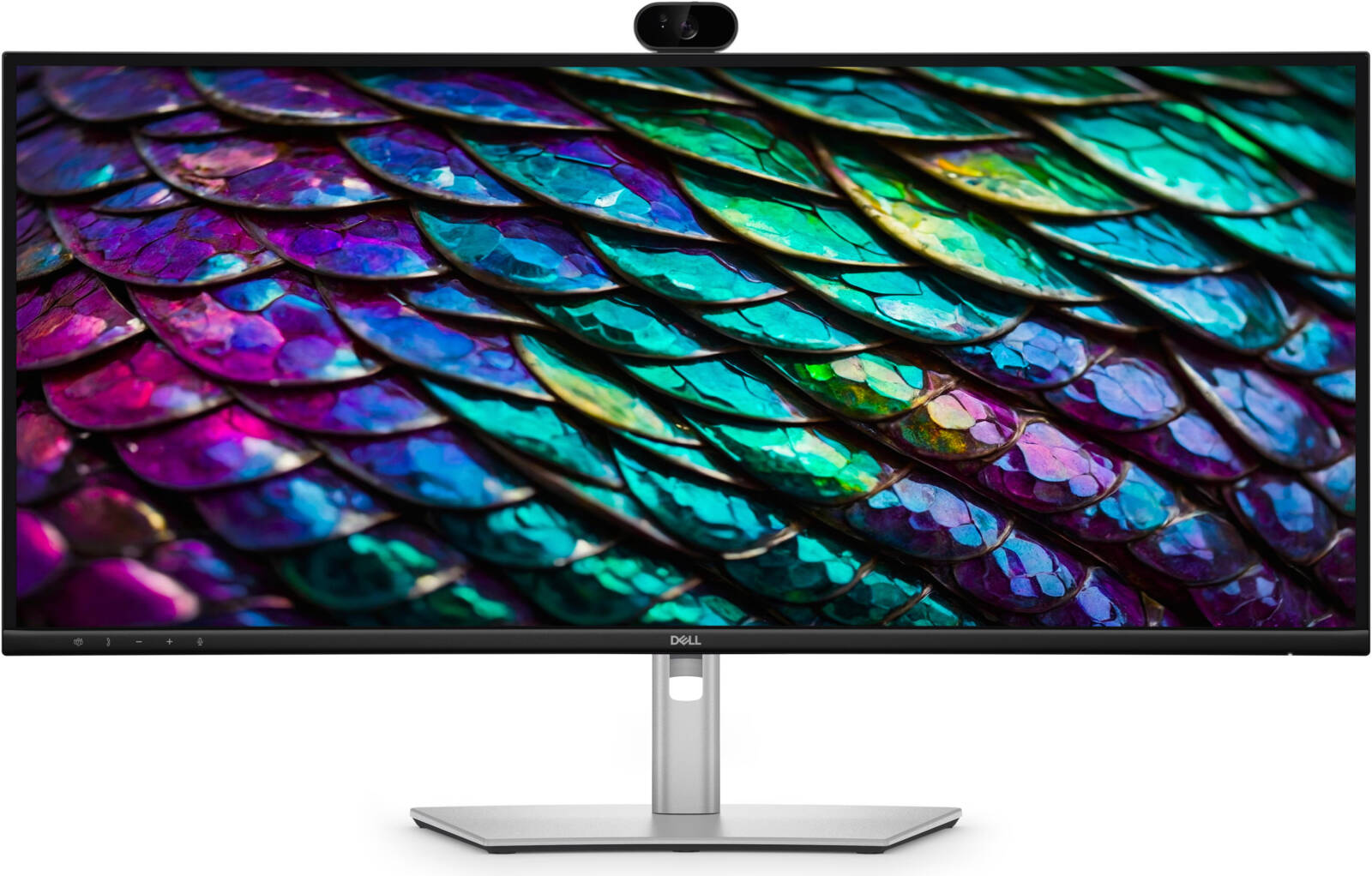  Dell Pro P USB-C Hub Conferencing Monitor 34" UWQHD IPS Display, 100Hz Refresh Rate, 5 ms GTG (Fast) Response Time, Integrated Speakers, Built-in Webcam - Black