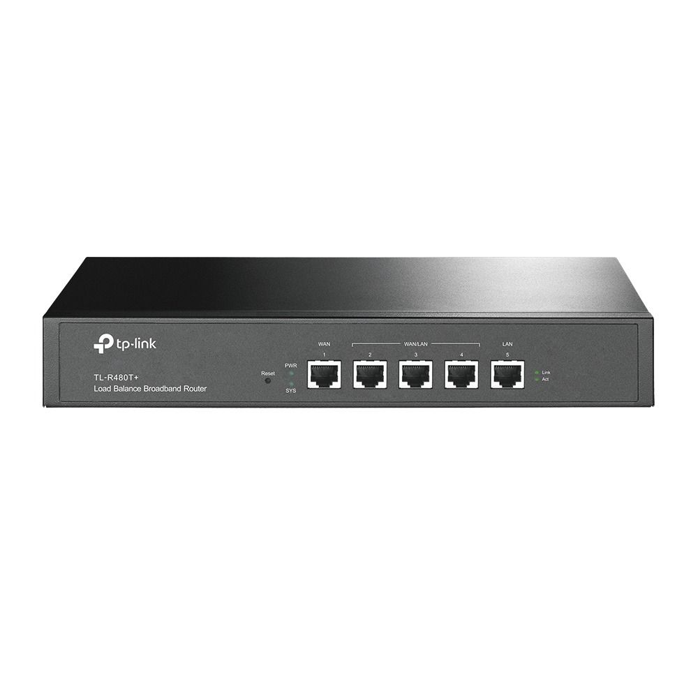 TP‑Link TL-R480T+ Load Balance Broadband Router 4× 10/100 WAN/LAN Ports, Advanced Load Balancing and Security