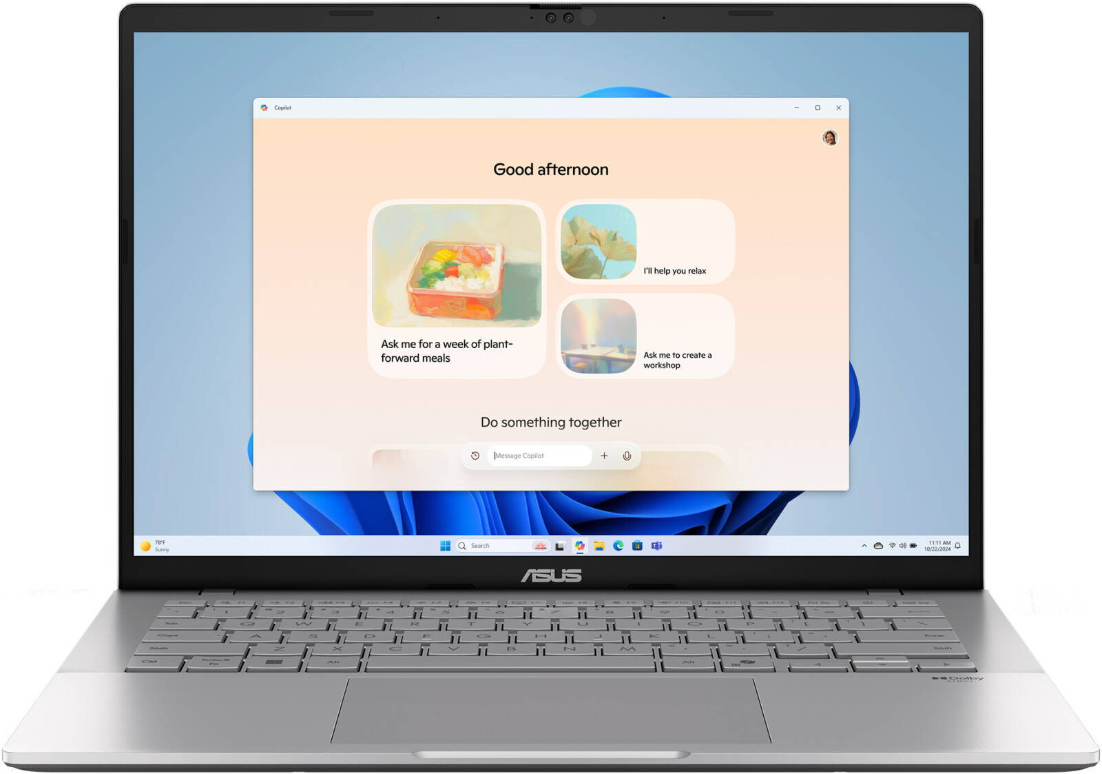 لابتوب ASUS Vivobook S3407VA-LY076W بمعالج Intel Core 5-210H وذاكرة رام 16 جيجابايت وتخزين SSD بسعة 512 جيجابايت ورسوميات Intel وشاشة FHD مقاس 14 بوصة ونظام تشغيل Windows 11 Home ولوحة مفاتيح إنجليزية وعربية بإضاءة خلفية - اللون الفضي الهادئ