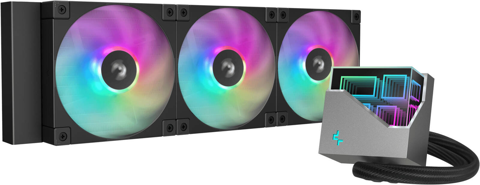 Buy DeepCool AIO Liquid Cooler LT360 Vision ARGB Features 4.5” LCD