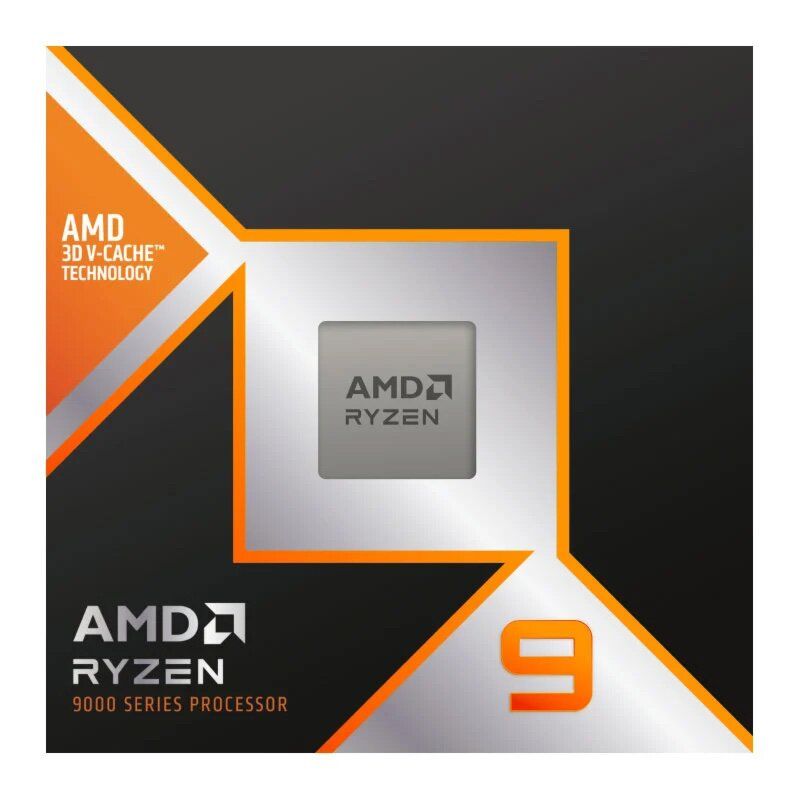 معالج سطح مكتب AMD Ryzen 9 9950X3D، 16 نواة و32 خيط معالجة، تردد أساسي 4.3 جيجاهرتز / تردد تعزيز 5.7 جيجاهرتز، استهلاك طاقة 170 واط (TDP)، مقبس AM5، ذاكرة مخبأة 144 ميجابايت، يدعم DDR5، مع رسومات Radeon مدمجة، نسخة صندوقية.