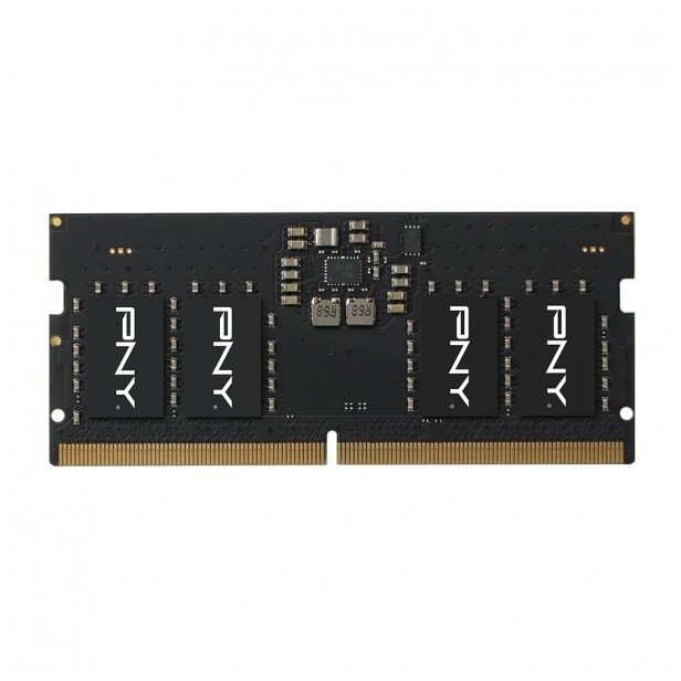 ذاكرة PNY 16 جيجابايت DDR5 بسرعة 5600 ميجاهرتز SODIMM لأجهزة الكمبيوتر المحمولة، ذاكرة RAM عالية الأداء.