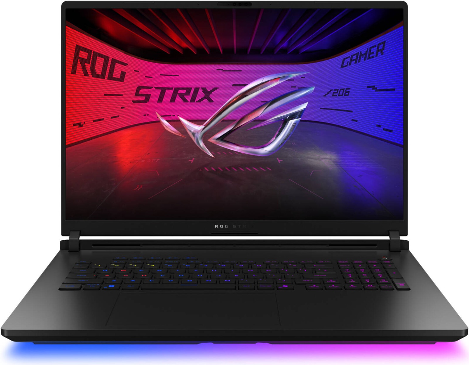 لابتوب ألعاب ASUS ROG Strix SCAR 18 G835LXG-TQ512W بمعالج Intel Core Ultra 9-290HX Plus وذاكرة RAM بسعة 64GB وتخزين SSD بسعة 2TB وبطاقة رسومات NVIDIA GeForce RTX 5090 بسعة 24GB وشاشة 18 بوصة 4K WQUXGA بتردد 240Hz ونظام تشغيل Windows 11 Home ولوحة مفاتيح إ