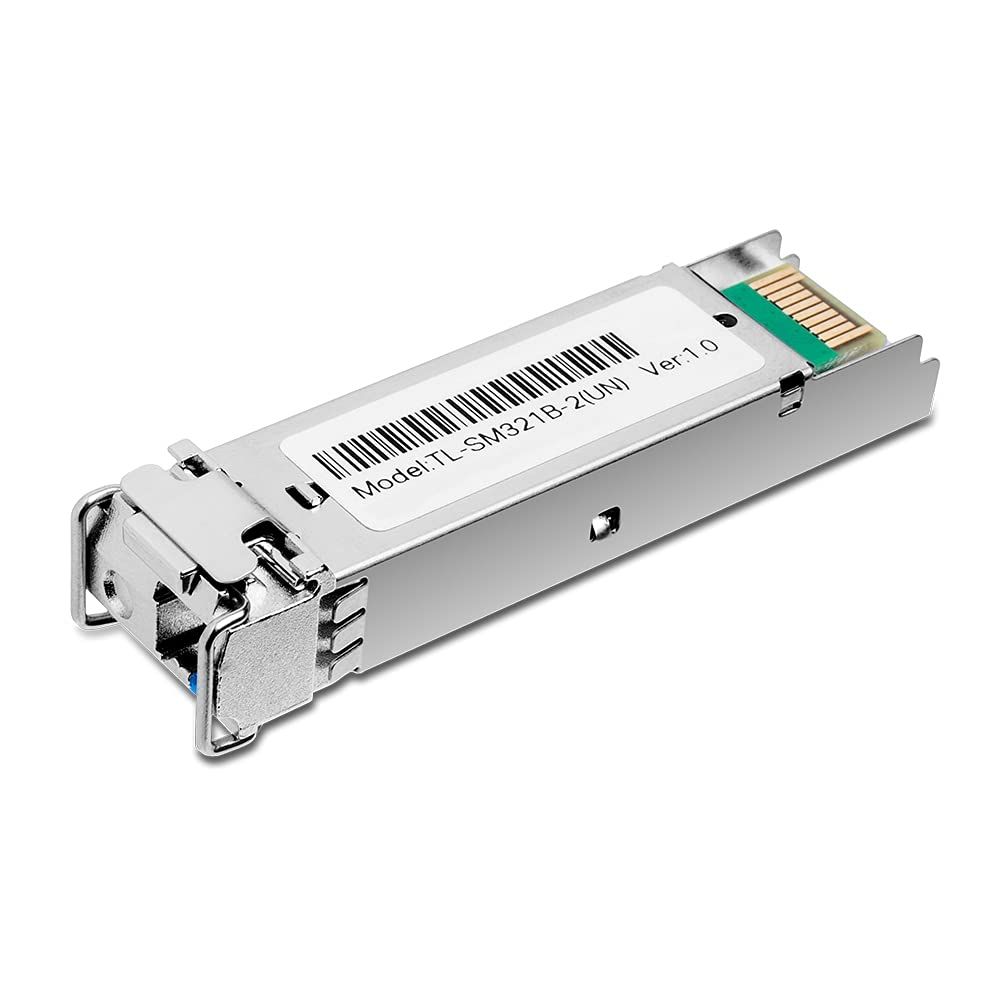 وحدة SFP ثنائية الاتجاه TL-SM321B-2 من TP‑Link 1000Base‑BX، ناقل ضوئي أحادي الوضع جيجابت، مدى 2 كم، LC مفرد، قابلة للتبديل الساخن