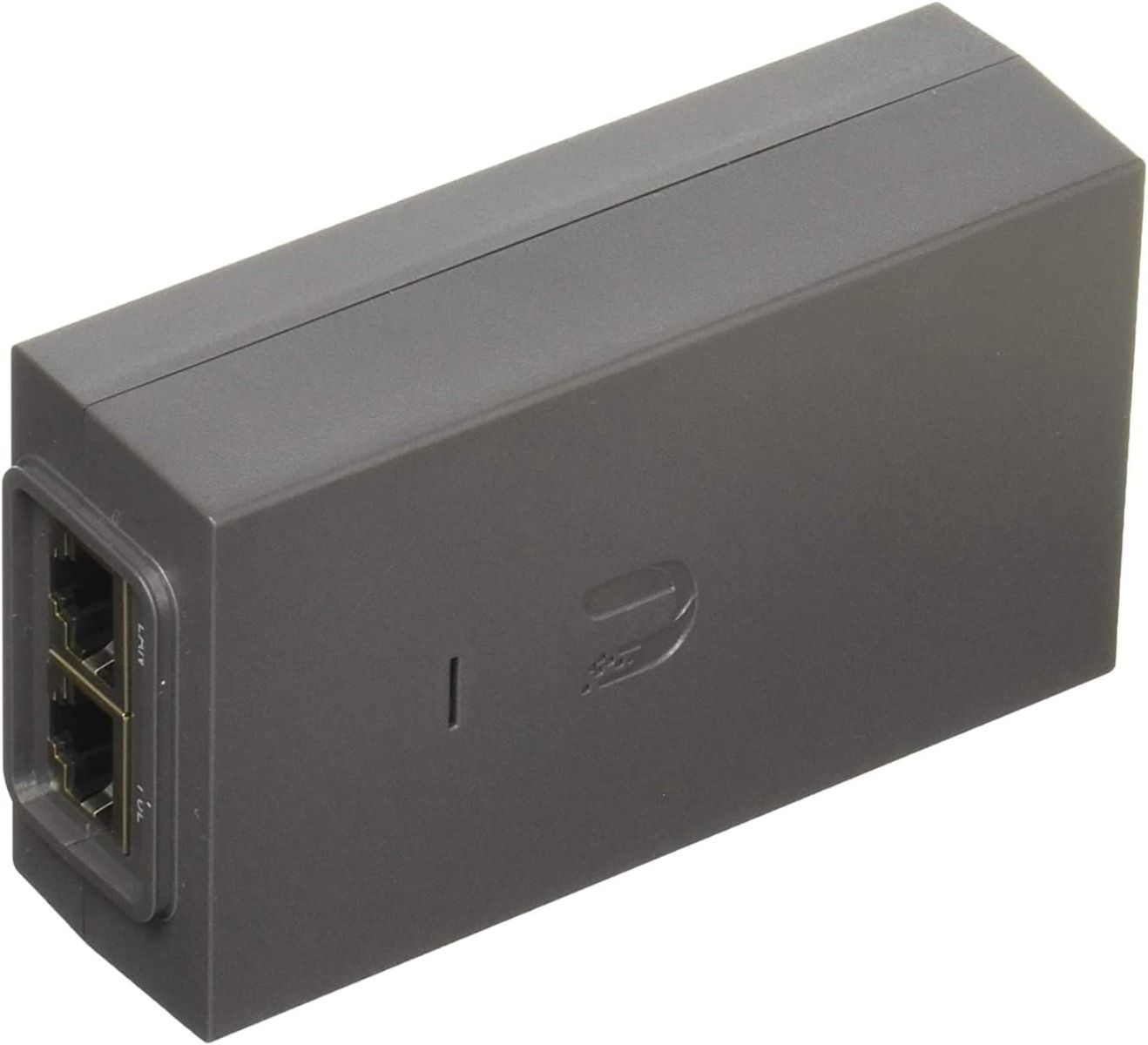 يوبيكويتي POE-50-60W محقن طاقة عبر الإيثرنت جيجابت 50 فولت 60 واط – محول 50 فولت تيار مستمر @ 1.2 أمبير مع منفذ LAN ‏RJ45، حماية من زيادة الجهد والتفريغ الكهروستاتيكي (ESD) – أسود