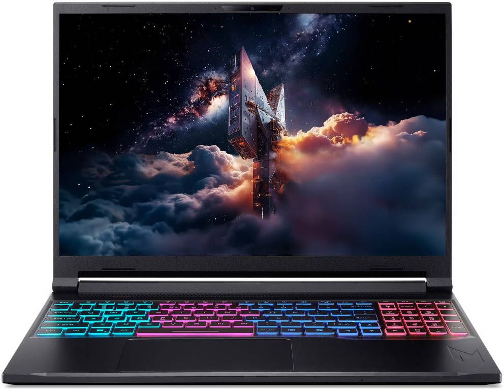 لابتوب ألعاب Acer Nitro V16S معالج إنتل كور 9‑270H، رام 16GB، تخزين 1TB SSD، بطاقة رسوميات NVIDIA GeForce RTX 5070‑8GB، شاشة 16″ WQXGA IPS بمعدل تحديث 180Hz، نظام التشغيل ويندوز 11 هوم، لوحة مفاتيح إنجليزية وعربية - أسود