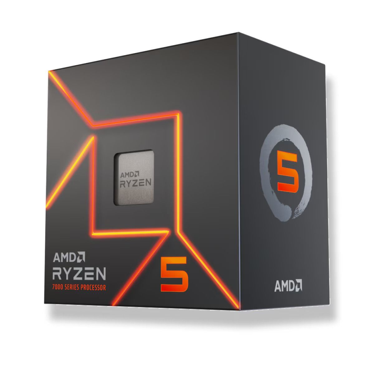 AMD Ryzen 5 7400 Desktop Processor 6-Core 12-Thread, 3.3 GHz Base / 4.3 GHz Boost, 22 MB Cache, 65 W TDP, AM5 Socket, Radeon Graphics & Wraith Stealth Cooler