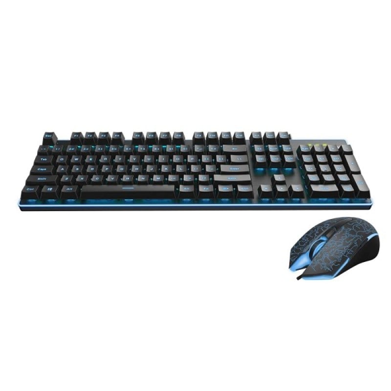 Rapoo V100S VPRO Backlit Gaming Combo (Keyboard + Mouse) - Black