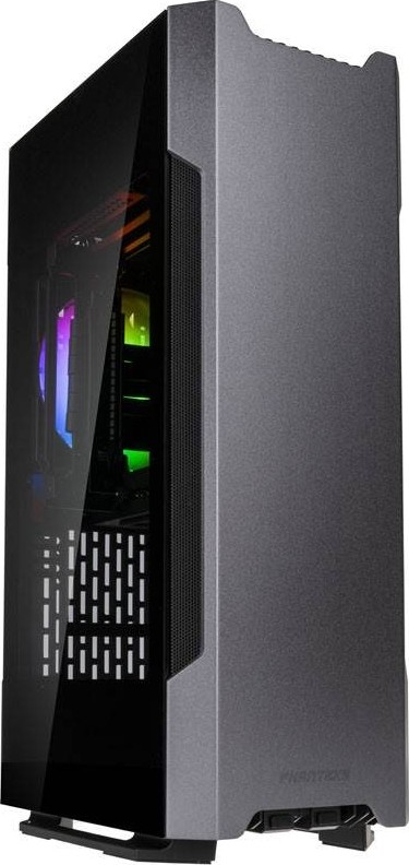 Phanteks PH-ES217E_AG02 Evolv Shift 2 Mini-ITX Vertical PC Case, Dual Tempered Glass Side Panels, DRGB LED Mode - Grey
