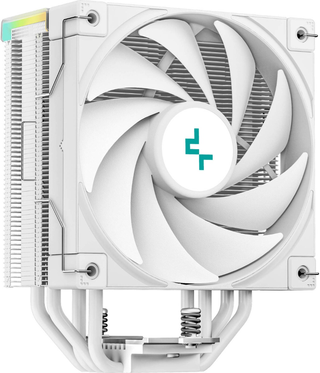  DeepCool AK400 DIGITAL WH Single-Tower CPU Air Cooler,1850 RPM Speed & 68.99 CFM Airflow, Digital Statues Display - White 
