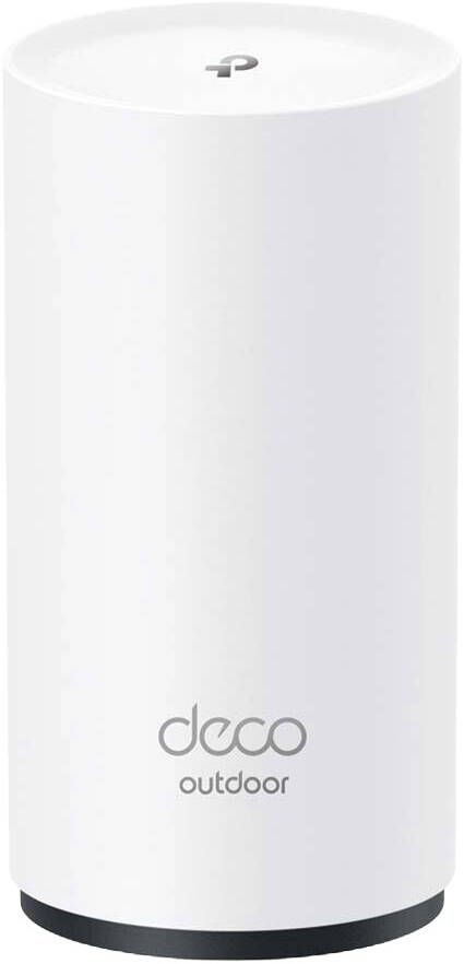 راوتر TP-Link Deco X50-Outdoor AX3000 Mesh Wi-Fi6 (عبوة واحدة) شبكة خارجية/داخلية مزودة بمنفذي جيجابت، مقاوم للماء بمعيار IP65، ومزود بتقنية HomeShield الأمنية