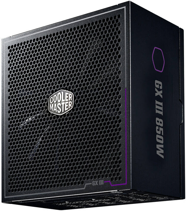 Cooler Master GX III Gold 850W Fully Modular ATX 3.0 Power Supply, 80 PLUS Gold, PCIe 5.0 Connector, Active PFC, UK Cord