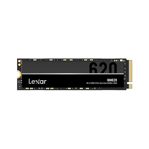 Lexar NM620 سعة 512 جيجابايت محرك أقراص الحالة الصلبة داخلي NVMe مقاس M.2 2280 بواجهة PCIe الجيل الثالث x4 بسرعة قراءة تصل إلى 3500 ميجابايت/ثانية وسرعة كتابة تصل إلى 2400 ميجابايت/ثانية مع NVMe 1.4 و250 تيرابايت كتابة و1.5 مليون ساعة متوسط الوقت بين الأع