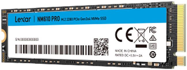 قرص صلب داخلي لكسار NM610 PRO بسعة 1 تيرابايت M.2 2280 PCIe 3.0 ×4 NVMe SSD سرعة قراءة تصل إلى 3300 ميجابايت/ثانية وكتابة 2600 ميجابايت/ثانية عالي السرعة