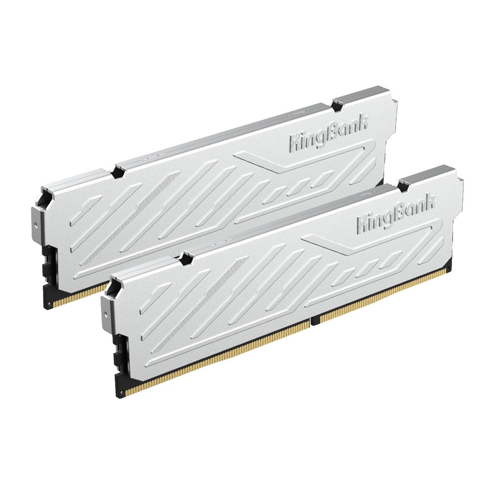 KingBank KJXS 16GB DDR5 5600MHz Silver Heatsink Desktop Memory, 1.35V