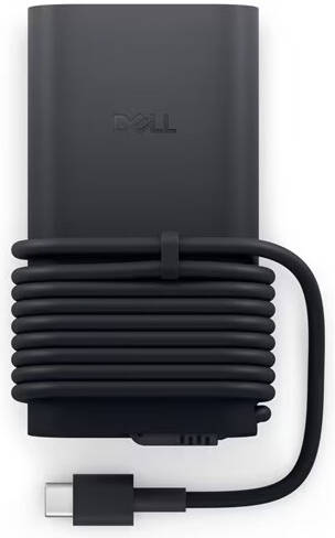 محول طاقة Dell بقدرة 100 واط بمنفذ USB-C مع قابس المملكة المتحدة (UK)، شاحن طاقة للكمبيوتر المحمول، سلك طاقة بطول 1 متر، اللون أسود.