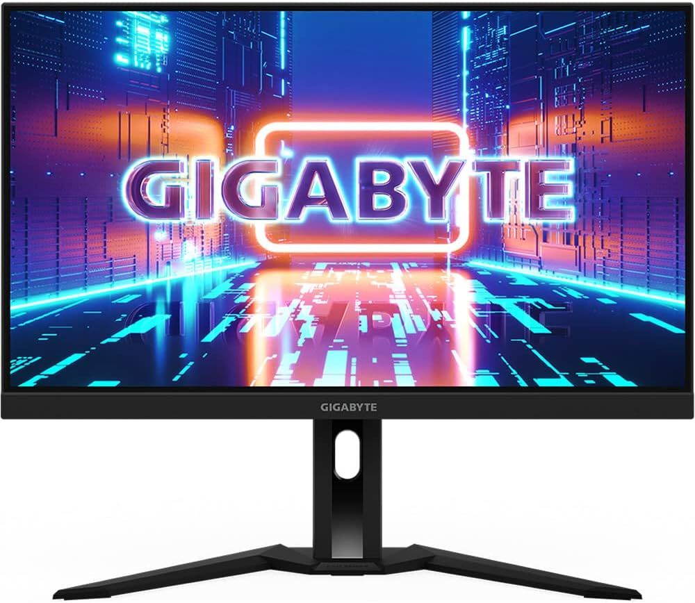 شاشة ألعاب جيجابايت M27F مقاس 27 بوصة، شاشة FHD IPS بدقة 1920 × 1080، معدل تحديث 165 هرتز، زمن استجابة 1 مللي ثانية (GtG)، تقنية AMD FreeSync Premium