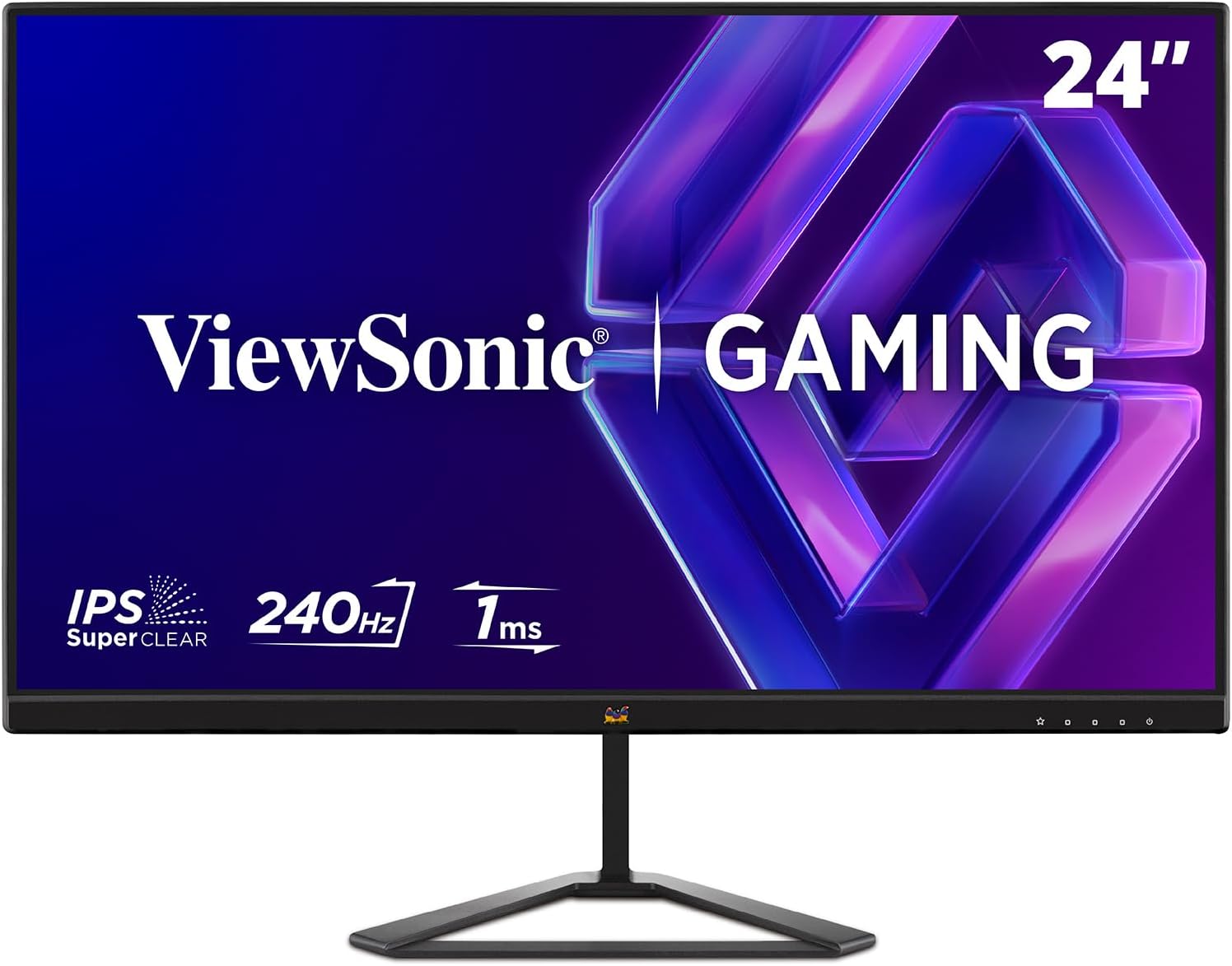 ViewSonic VX2479A 24 Inch Full HD IPS Gaming Monitor Refresh Rate 240Hz Response Time 1ms MPRT HDR10 FreeSync G-Sync Compatible DisplayPort HDMI
