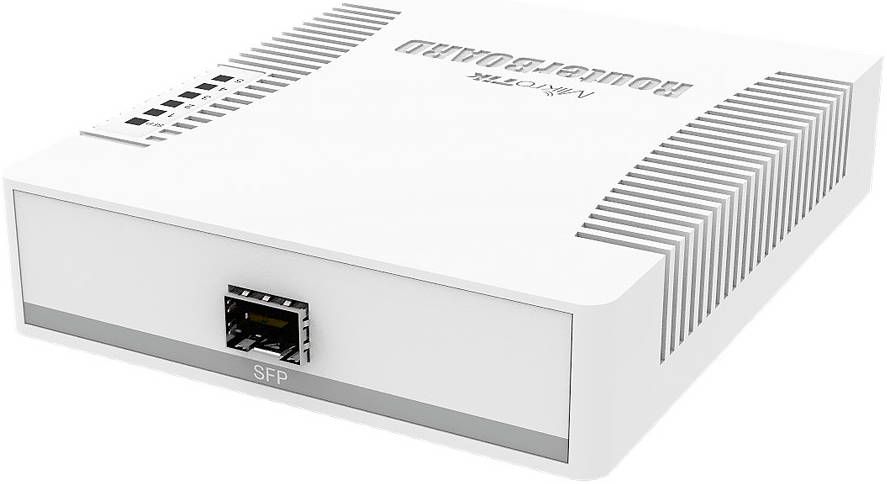 MikroTik RB260GS مفتاح ذكي Gigabit بخمسة منافذ مع SFP، مُدار عبر الويب (SwOS) CSS106‑5G‑1S