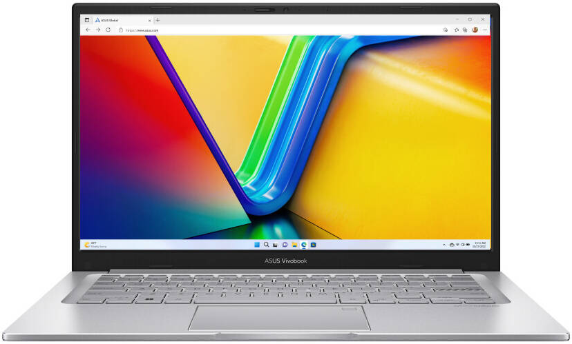لابتوب ASUS Vivobook 14 X1404VAP-EB711WL بمعالج إنتل كور 7-150U وذاكرة RAM سعة 16 جيجابايت وتخزين SSD سعة 1 تيرابايت ورسوميات إنتل وشاشة 14 بوصة FHD ونظام تشغيل ويندوز 11 هوم ولوحة مفاتيح إنجليزي/عربي - فضي بارد