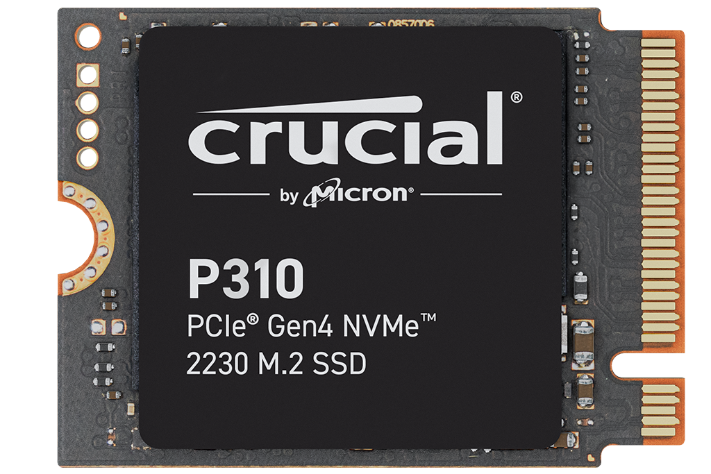 قرص تخزين Crucial P310 بسعة 1 تيرابايت بتقنية PCIe Gen4 NVMe M.2 2230 SSD فائق السرعة، سرعة قراءة 7100 ميجابايت/ثانية وسرعة كتابة 6000 ميجابايت/ثانية، CT1000P310SSD2