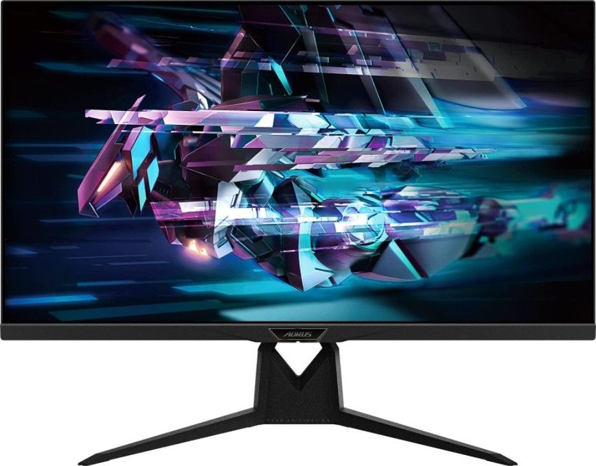 شاشة جيجابايت أوروس FI32U للألعاب 31.5 بوصة 4K UHD SS IPS معدل تحديث 144 هرتز زمن استجابة 1 مللي ثانية GTG HDR400، HDMI 2.1/DP/USB‑C مع KVM ودعم FreeSync Premium Pro - أسود