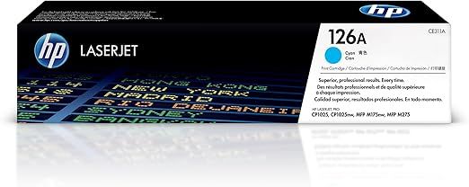 خرطوشة حبر ليزر سماوي أصلية HP 126A ‏(CE311A)