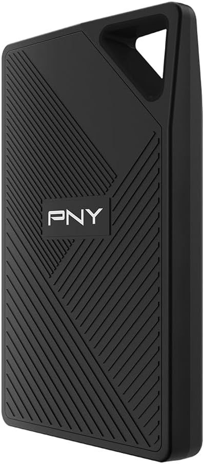 PNY RP60 2TB Rugged USB 3.2 Gen 2×2 Type‑C Portable SSD High‑Speed External Storage 2000 MB/s Read-1800 MB/s Write PSD0CS3060-2TB-RB