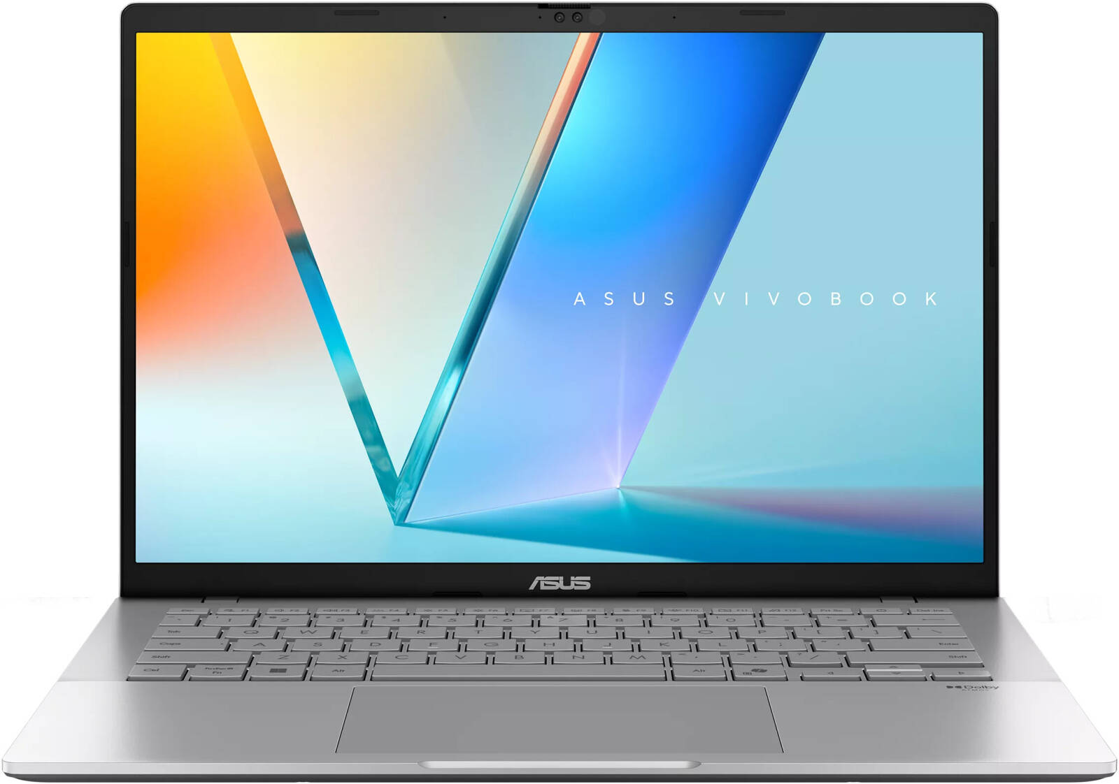 حاسوب محمول ASUS Vivobook S14 M3407KA-SF109W بمعالج AMD Ryzen AI 5-330 وذاكرة 16 جيجابايت وسعة تخزين 512 جيجابايت SSD ورسوميات AMD Radeon وشاشة 14 بوصة WUXGA OLED ونظام تشغيل Windows 11 Home ولوحة مفاتيح إنجليزية/عربية - فضي بارد