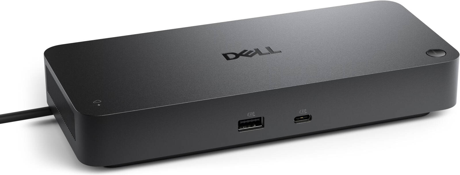 محطة الإرساء الذكية Dell SD25 Pro بقدرة توصيل طاقة 130 واط، منفذا DisplayPort 1.4، ومنفذ RJ45 إيثرنت بسرعة 2.5 جيجابت، ومنفذ HDMI 2.1 واحد.