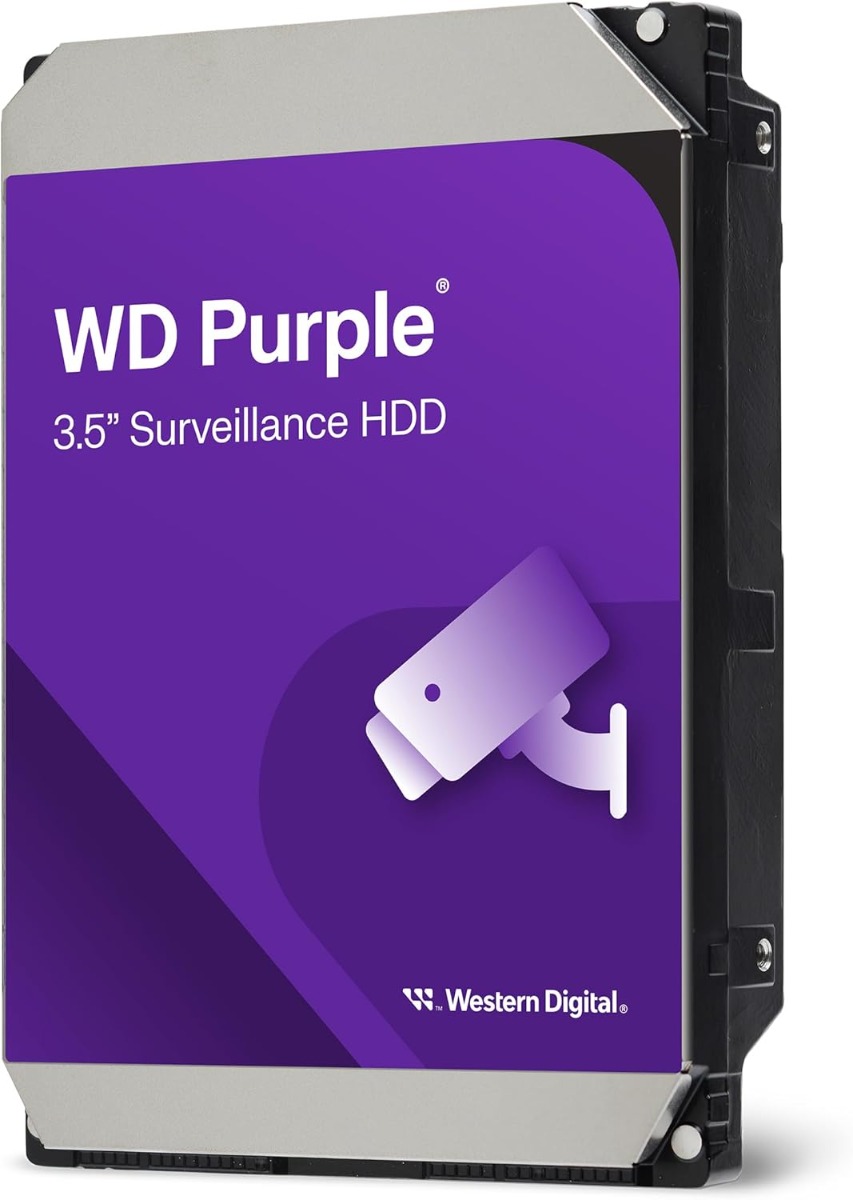 Western Digital 4TB WD Purple Surveillance Hard Drive 3.5-Inch SATA, Up to 64 HD Cameras 180TB/Year Workload | WD44PURZ
