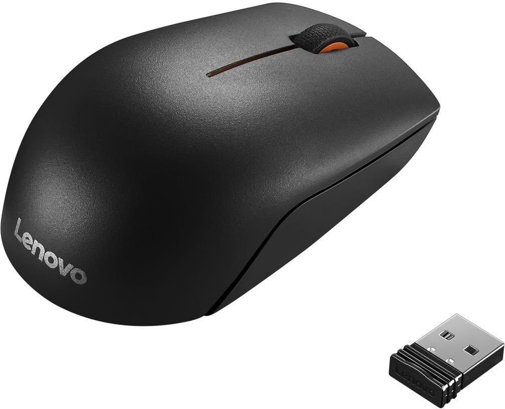 Lenovo 300 Wireless Compact Mouse Portable design Black