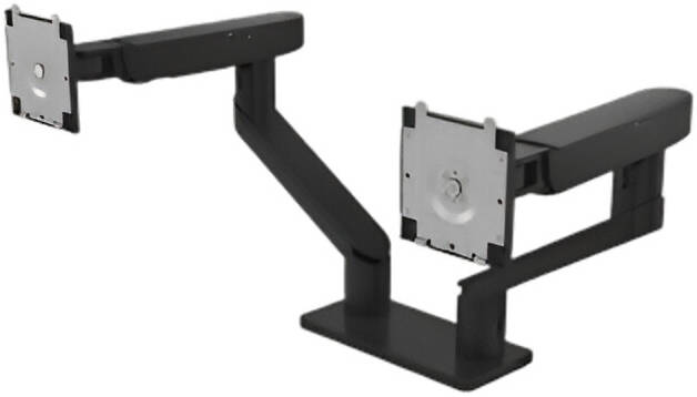 Dell MDA20 Pro Dual Monitor Arm, Height Adjustable VESA Desk Mount, Tilt Swivel Pivot ,19 to 34 Inch Monitors, Black
