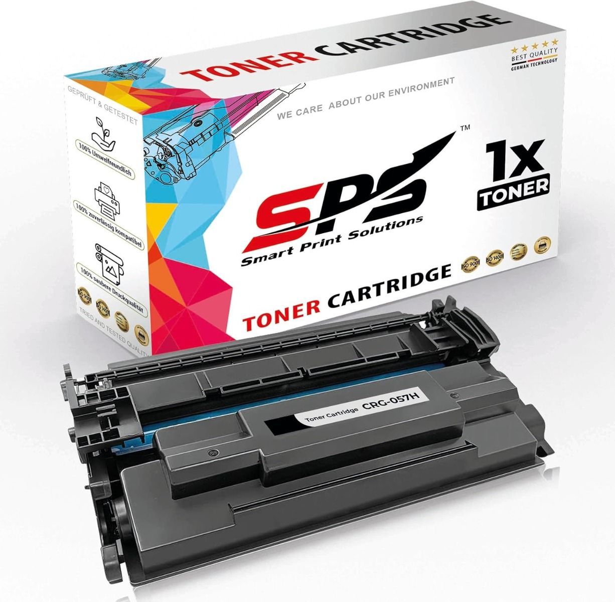 SPS CRG-057H Compatible Black Toner Cartridge for Canon i-Sensys & imageCLASS Printers Up to 10,000 Pages