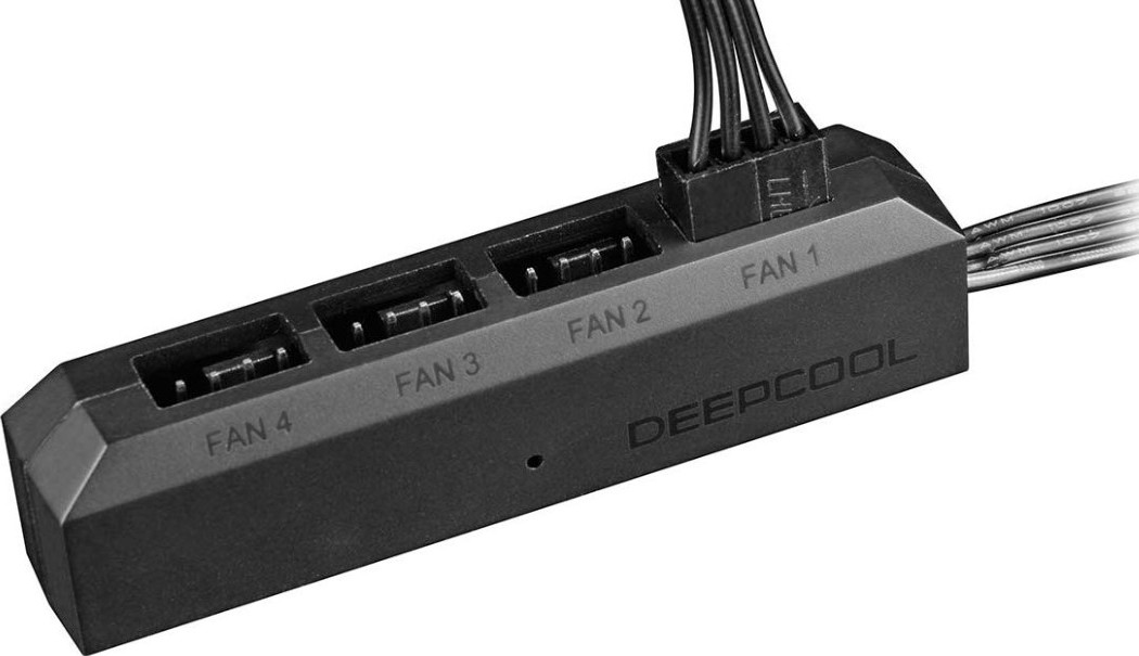 محور مراوح DeepCool FH-04، يدعم ما يصل إلى 4 مراوح مستقلة، 4 منافذ تمديد × 4 دبابيس، أسود
