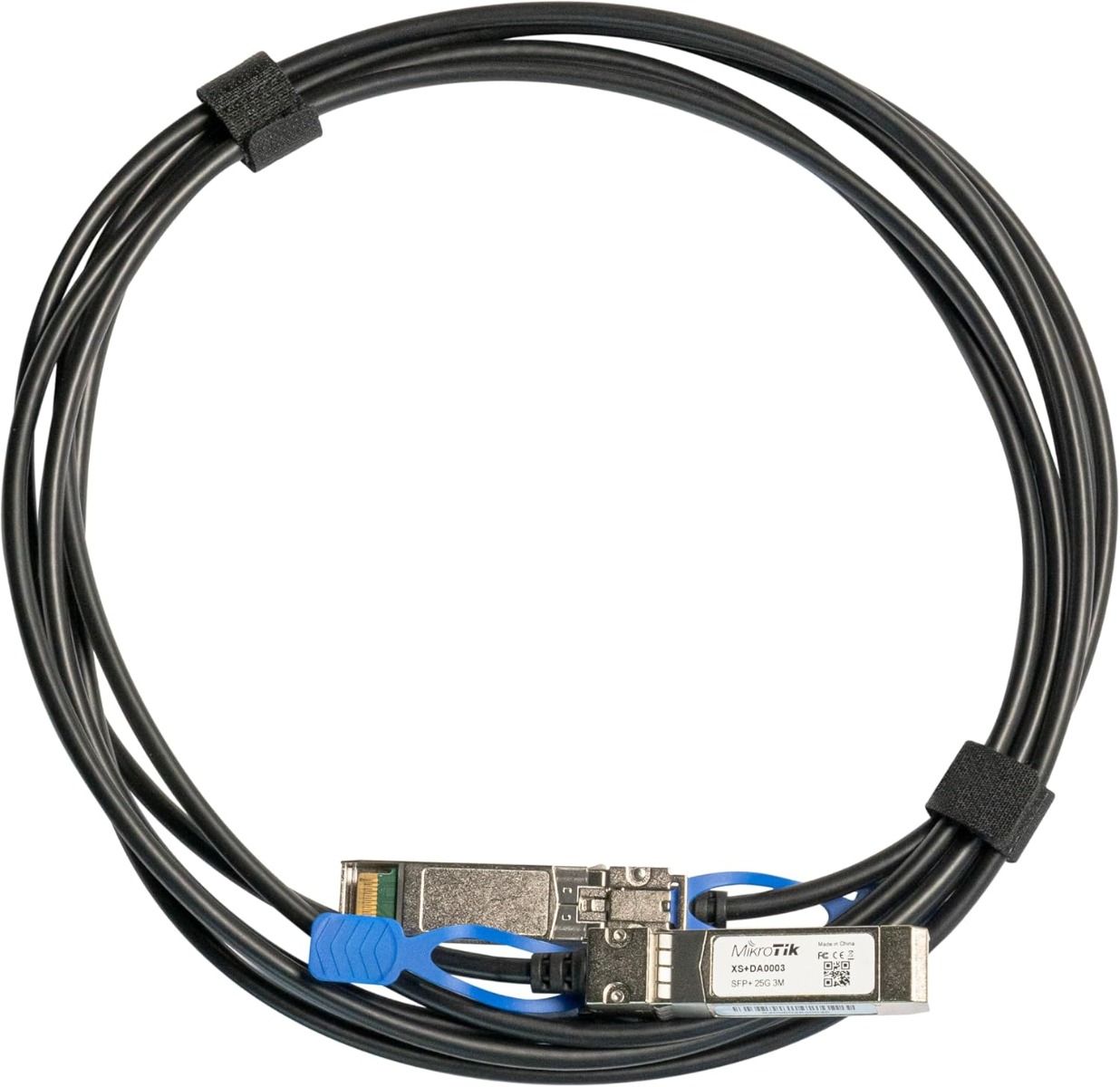 كابل توصيل مباشر XS+DA0001 بطول 1 متر من MikroTik – 1G/10G/25G SFP‑SFP+/SFP28 (SFP28‑1m)