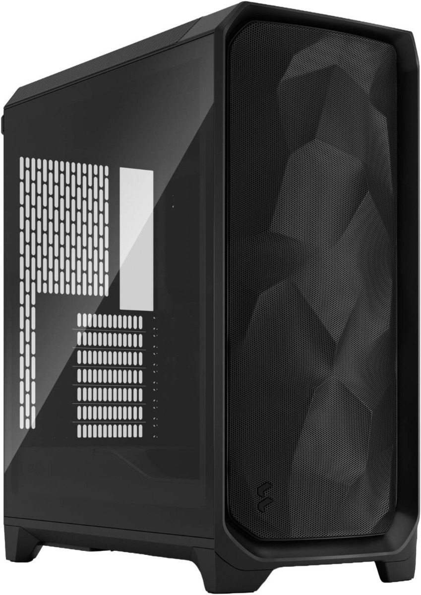 Fractal Design Meshify 3 Black TG Light Tint Mid Tower Gaming Case, Tempered Glass Side Panel, E-ATX ATX Micro ATX Mini ITX, 3 x Momentum Fans, USB-C 20Gbps, 360mm Radiator Support