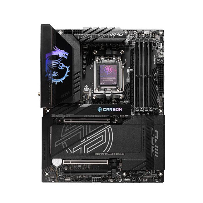 MSI MPG X870E Carbon WIFI AM5 ATX Gaming Motherboard AMD X870E Chipset | 911-7E49-017