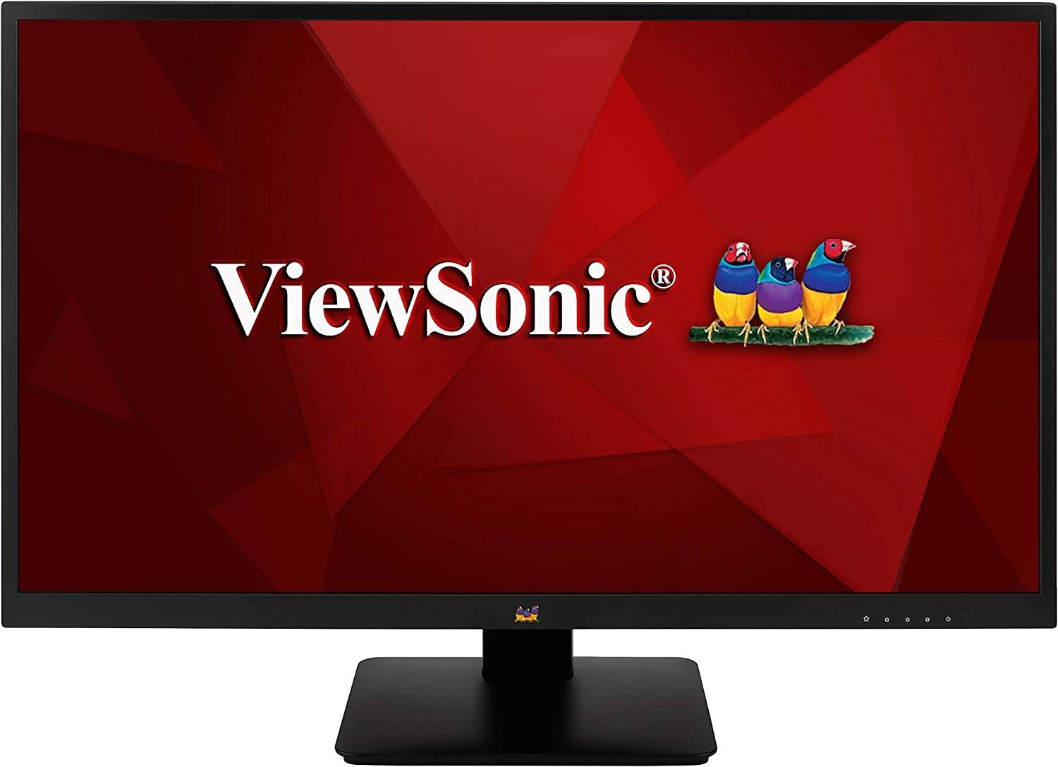 ViewSonic VA2710-MH 27-Inch Full HD IPS Monitor, 1920×1080 Resolution, 60Hz Refresh Rate, 5ms Response Time, Built-In Stereo Speakers, HDMI & VGA Connectivity, 16:9 Widescreen, Black