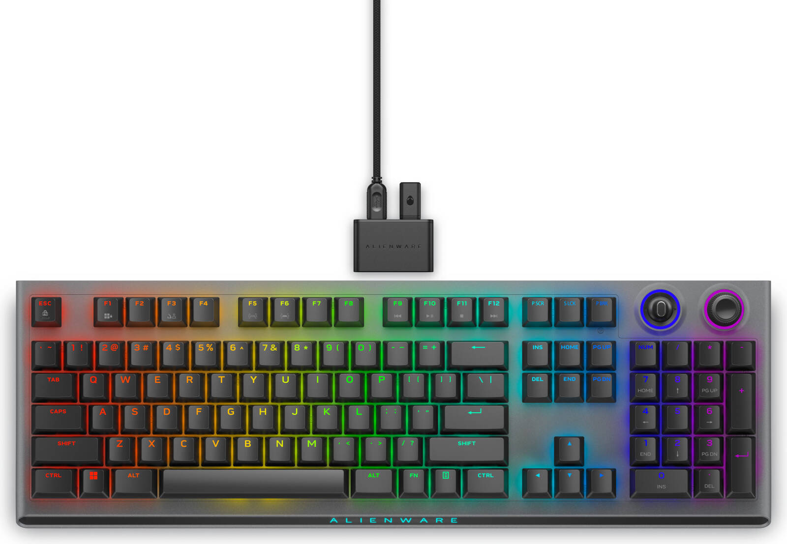 Dell Alienware AW920K Tri-Mode Wireless Mechanical Gaming Keyboard,US-English Layout, CHERRY MX Red Switch, Backlit RGB