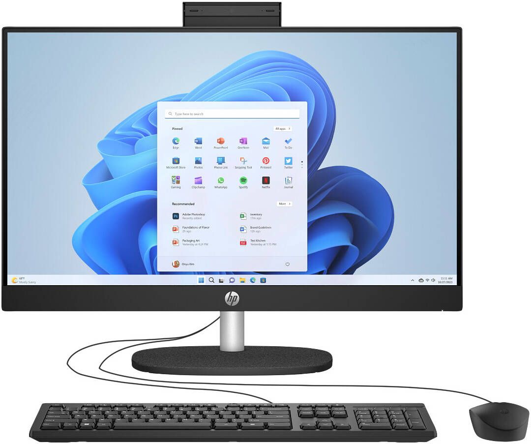 HP 24‑cr0126nh All‑in‑One Intel Core i7‑1355U 8GB Ram 512GB SSD Storage Intel Iris Xe Graphics 23.8″ FHD Touch IPS Display Operating System (Dos/No OS)  Jet Black English Keyboard