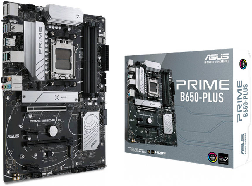 Asus Prime B650-plus  Motherboard With AM5 Socket DDR5 Memory Support Pcie 4.0 Dual M.2 Slots And 2.5gb Ethernet