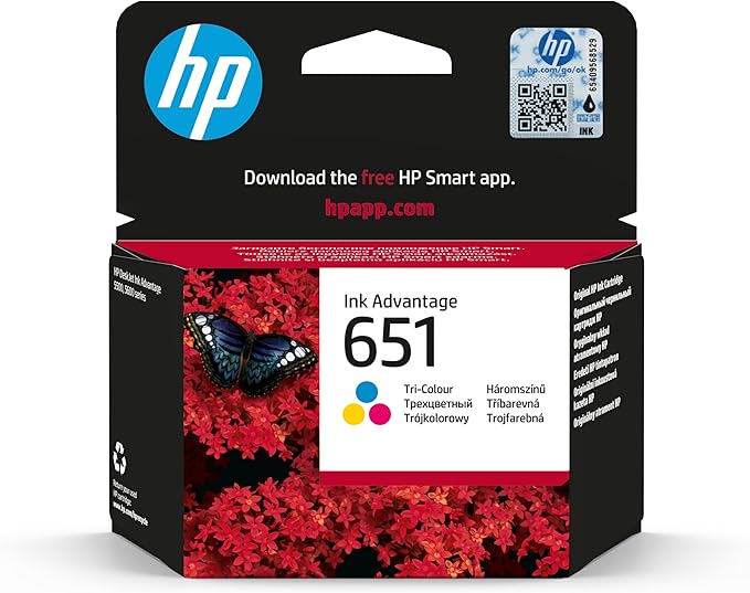 HP 651 Tri-color Original Ink Advantage Cartridge, C2P11AE