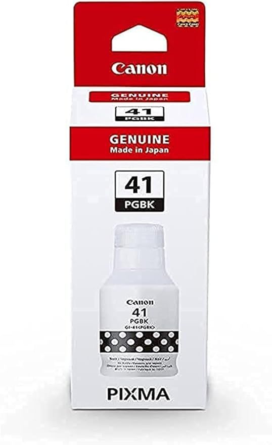 Canon GI-41 Black Ink Bottle (PGBK), 135 ml, Prints Up to 6,000 Pages