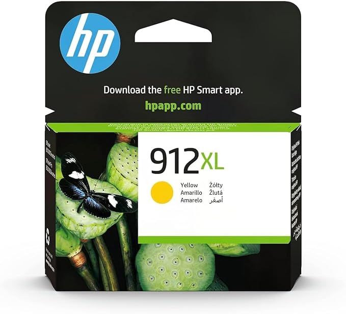 خرطوشة حبر أصلية عالية السعة HP 912XL باللون الأصفر (3YL83AE)
