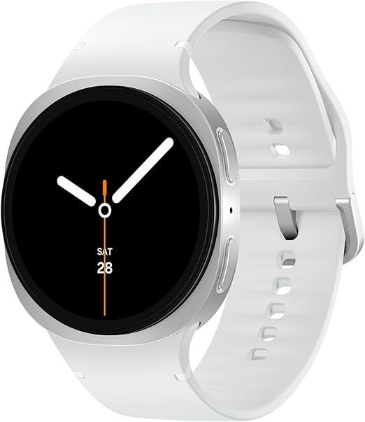 Samsung Galaxy Watch8 44mm Silver Smartwatch, 4G LTE, Cushion Design, Dynamic Lug System, 3nm Processor, Sleep & Running Coach (International Version)