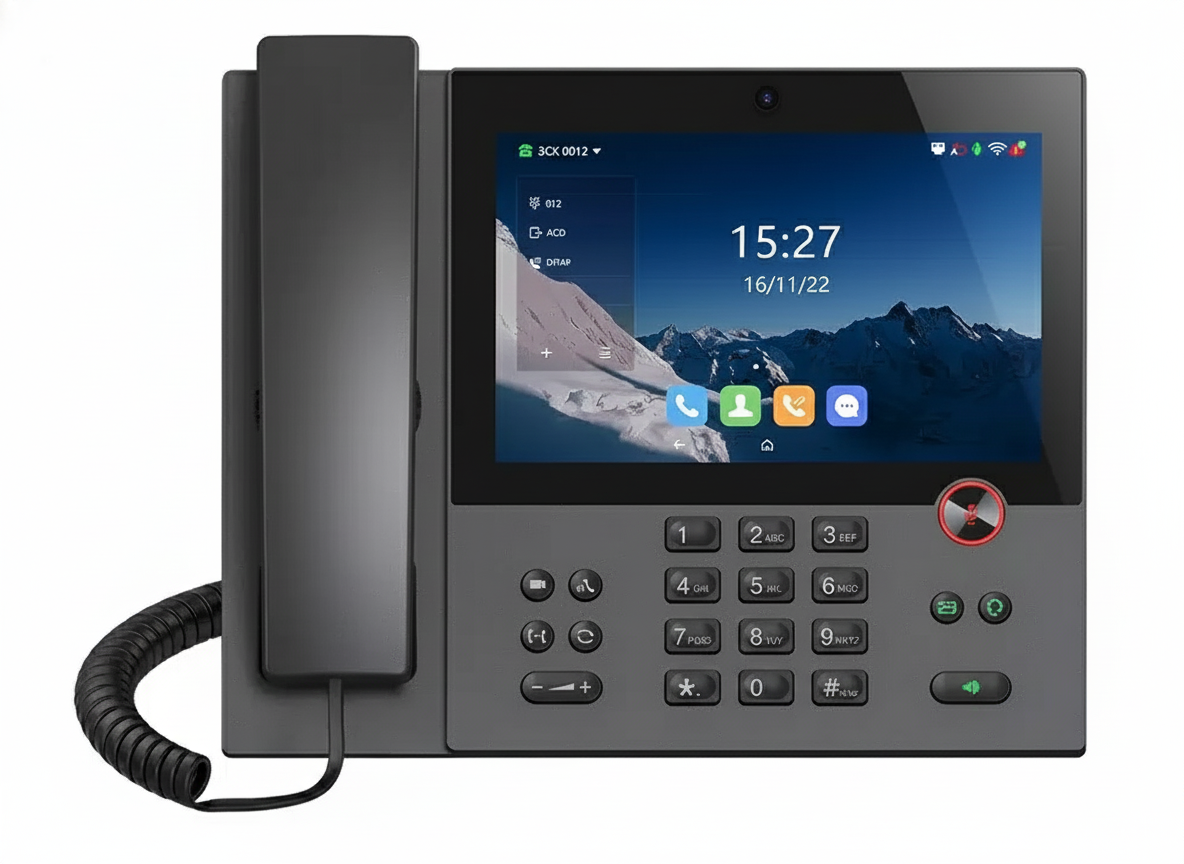 Dinstar A808A Android Video SIP IP Phone 8.0″ Touchscreen 1280×800 HD Display 16 SIP Accounts PoE Dual Gigabit Ethernet HD Audio HD Video Conference Bluetooth Wi-Fi