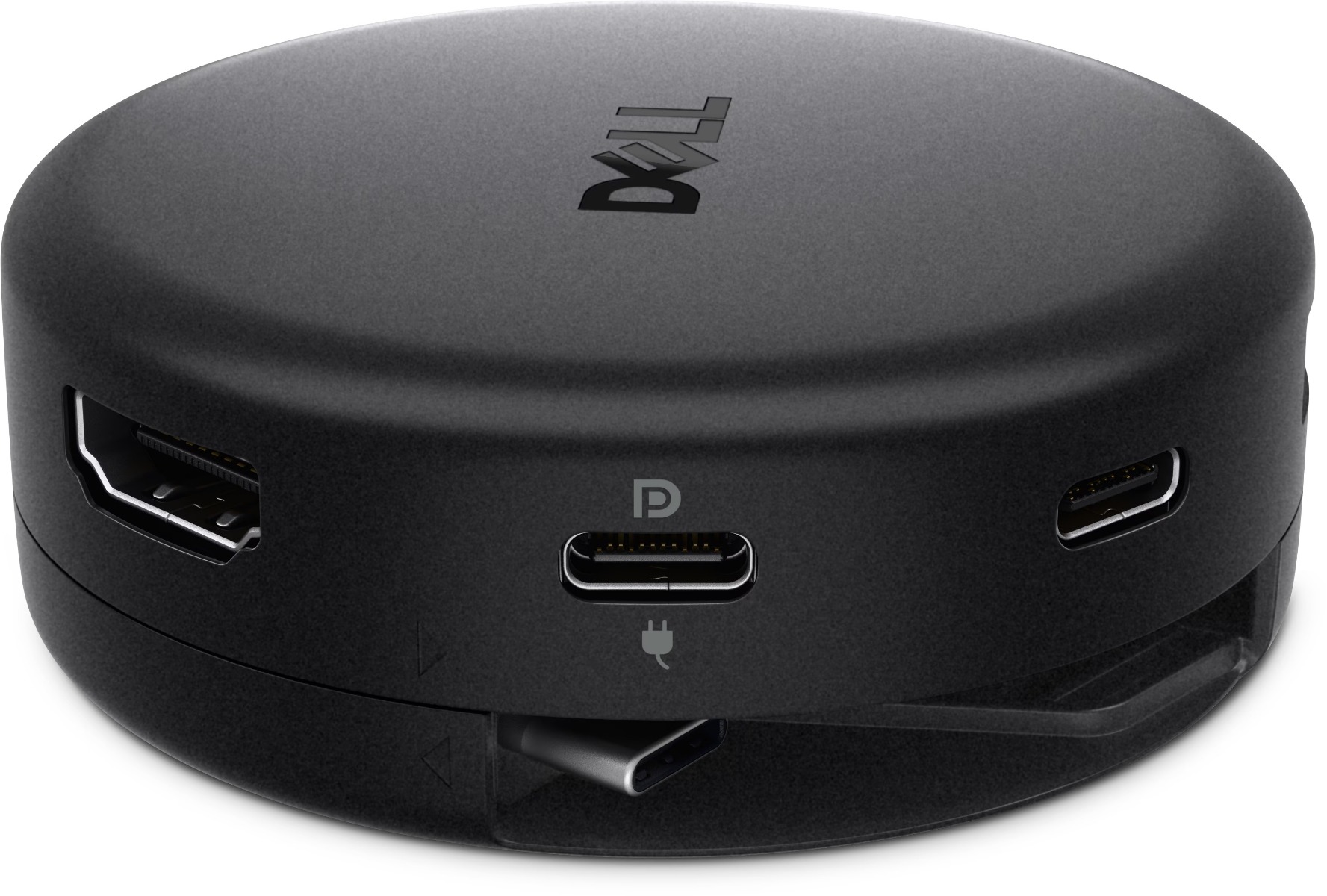 محور السفر ديل برو USB-C ‏7 في 1، محول USB-C متعدد المنافذ، HDMI 2.1، ‏DisplayPort 1.4، ‏RJ45 ‏2.5GbE، توصيل طاقة بقوة 100 واط