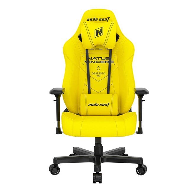 AndaSeat NAVI Edition Premium Gaming Chair 4D Adjustable Armrests, Class 4 Gas Lift, 90°-160° Recline, Aluminum Base Yellow