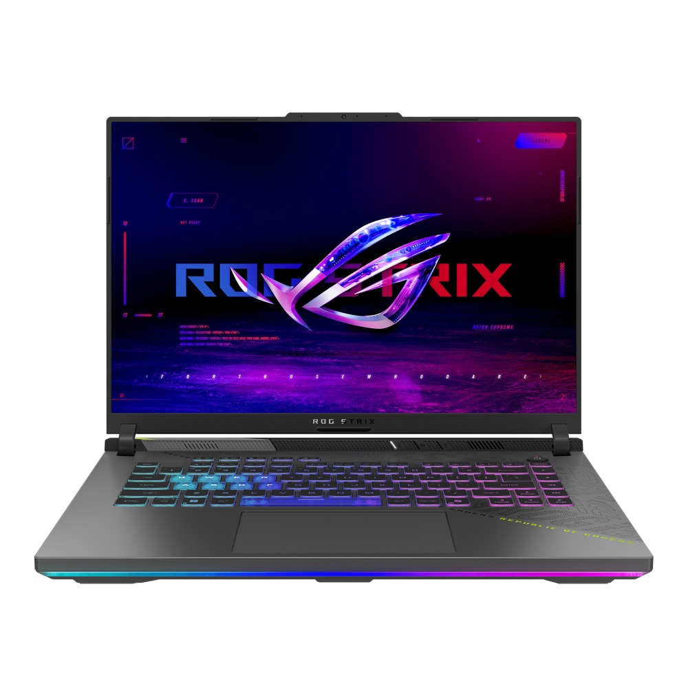 لابتوب الألعاب ASUS ROG Strix G16 G614PW-TS100W، معالج AMD Ryzen 9-8940HX، ذاكرة RAM سعة 32 جيجابايت، تخزين SSD سعة 1 تيرابايت، بطاقة رسومات NVIDIA GeForce RTX 5080 بسعة 16 جيجابايت، شاشة WQXGA مقاس 16 بوصة بمعدل تحديث 300 هرتز، نظام التشغيل Windows 11 Ho